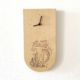 horloge illustrée en bois